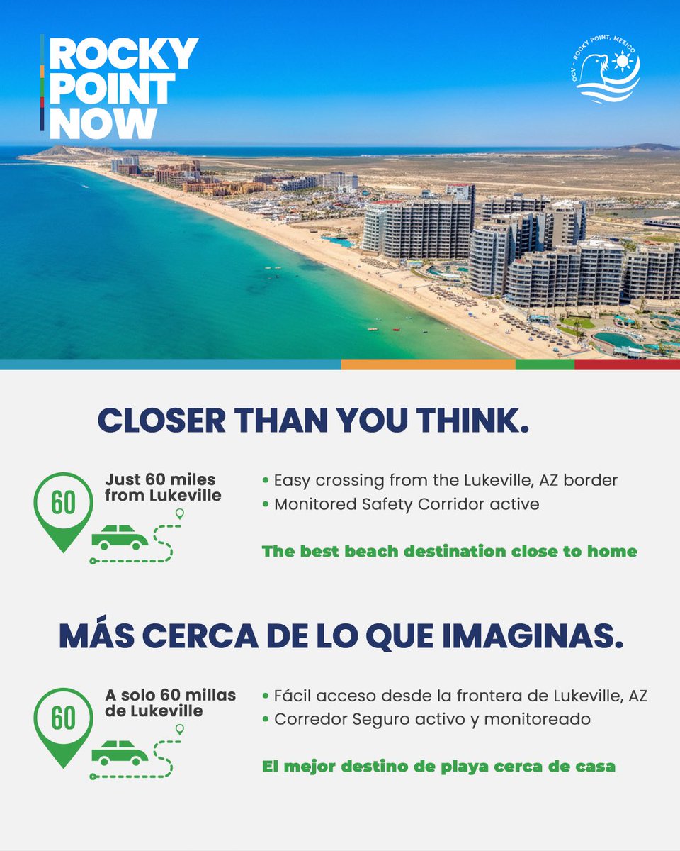 Más cerca de lo que imaginas y justo donde empieza tu próxima historia frente al mar. 🌊☀️

Más información en el link de la bio. #RockyPointNow