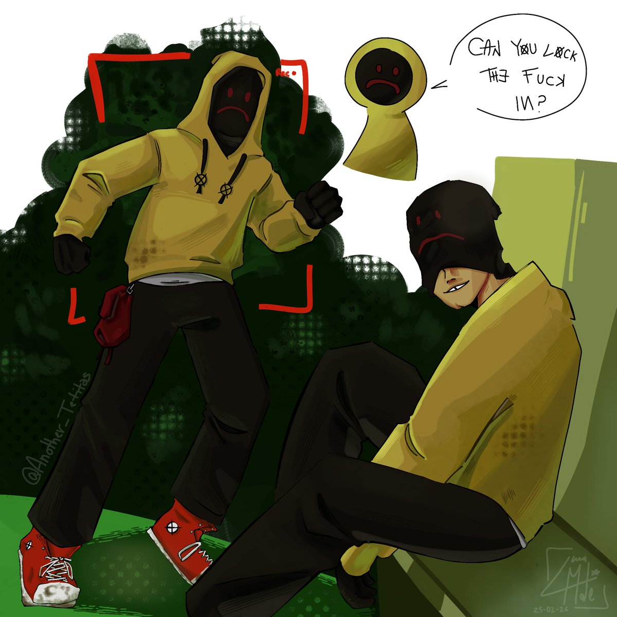 Silly Brian drawing. In his little bag he brings his camera and tapes teehee

#Creepypasta #MarbleHornets #BrianThomas #Hoody #Hoodie