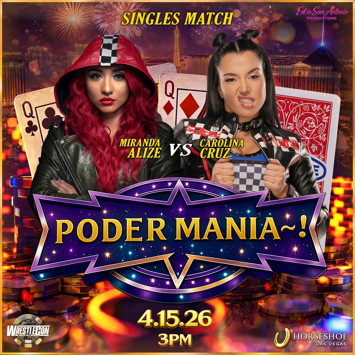 The Biggest Women's Wrestling Show of Mania weekend PODERMANIA is just 7 weeks away ~! <a href="/amiraiswrestler/">AMIRA 🐿️ | アミラ</a> <a href="/Toga_tjpw/">凍雅</a> <a href="/LilMarzWrestler/">Lil’ Marz 💜 リル・マーズ</a> <a href="/jazzywangyang/">Jazzy Yang</a> <a href="/CarolinaCruzera/">Carolina Cruz</a> <a href="/MirandaAlize_/">🦈 Miranda Alize 🦈</a> <a href="/nixi_pw/">Nixi XS</a> <a href="/Shazza_McKenzie/">Shazza McKenzie / シャザ マッケンジー</a> <a href="/alexgracia3/">Alex Gracia</a> <a href="/thealeahjames/">Aleah James</a> <a href="/collective2025/">TheCollective2026</a> Tickets eventbrite.com/e/podermania-a…