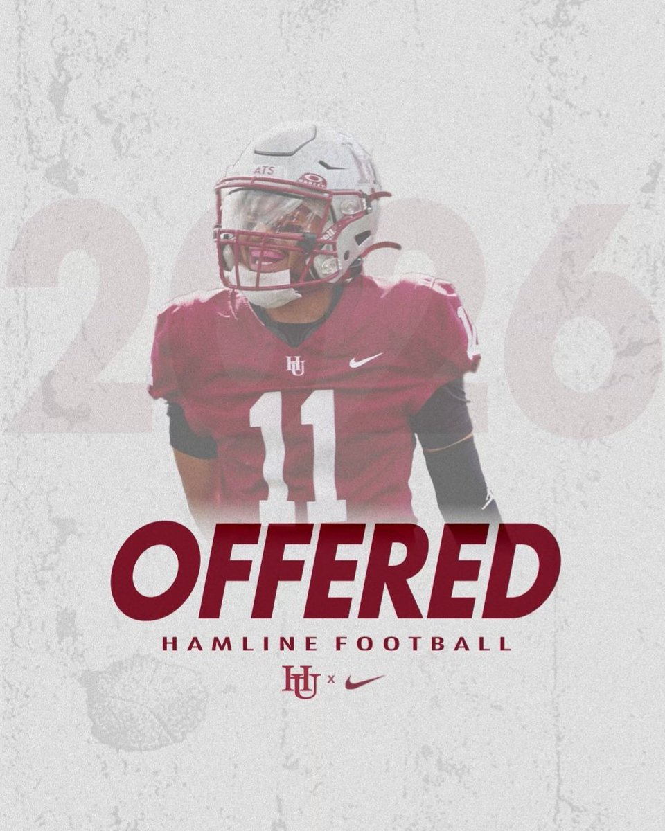 dior_middleton's tweet photo. Thank you to @CoachMHarris79 and @CoachLeeXiong for the offer to play football and get an education at Hamline University.
#Grateful🙏 

@HamlineFootball 
@CoachRonJones 
@PasadenaFB https://t.co/7EKXeHEcIS