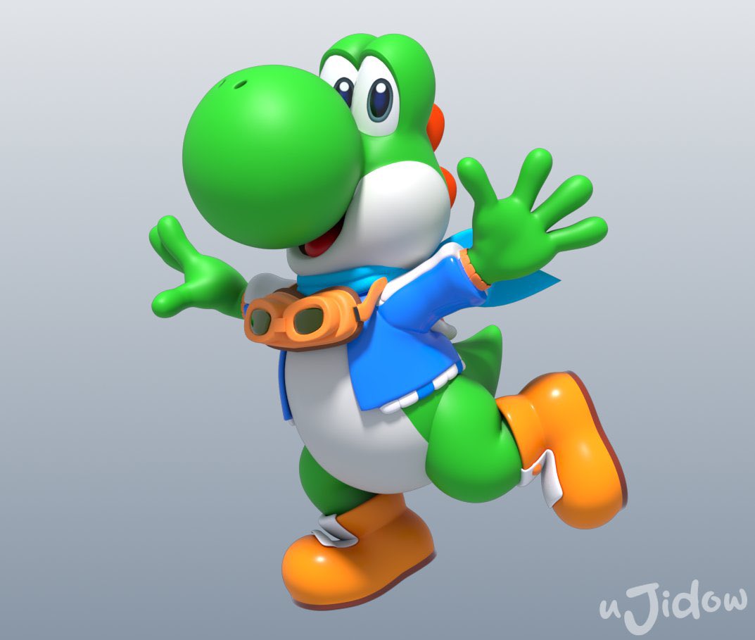 FusionMayhem's tweet photo. Mario and Sonic Fusion Mayhem is getting an UPGRADE! New outfits?! 

Many of the Mario and Sonic characters in the series are getting a design upgrade! 

Yoshi and Mario are sporting their touring outfits, stay tuned for more details! 

These models are done by @ujiidow https://t.co/XaZEoP3mJh