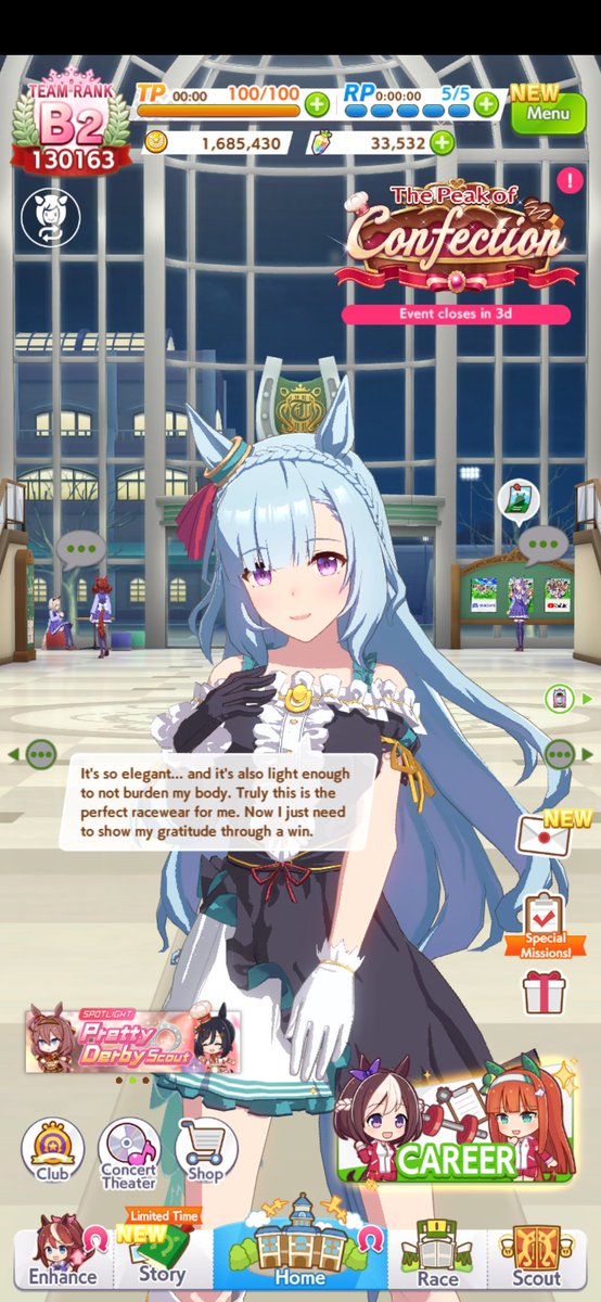 Got her and still have over 30k carats thank the three goddesses