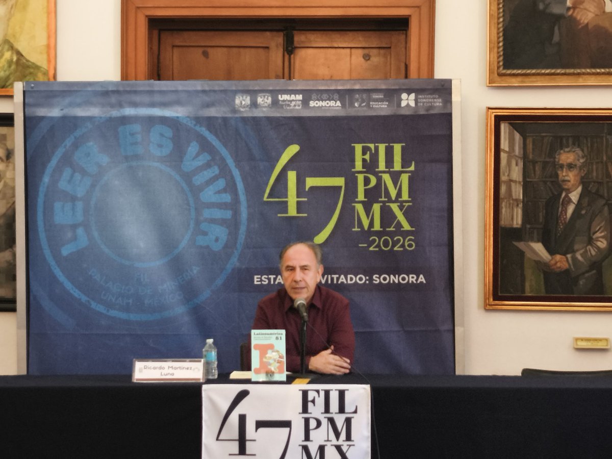 CIALCUNAM's tweet photo. 🟢 Presentación la revista "Latinoamérica. Revista de Estudios Latinoamericanos".
Galería de Rectores.
#FILPM47 #FILPM #FILMinería #NovedadesEditoriales https://t.co/AxRNYFacy2