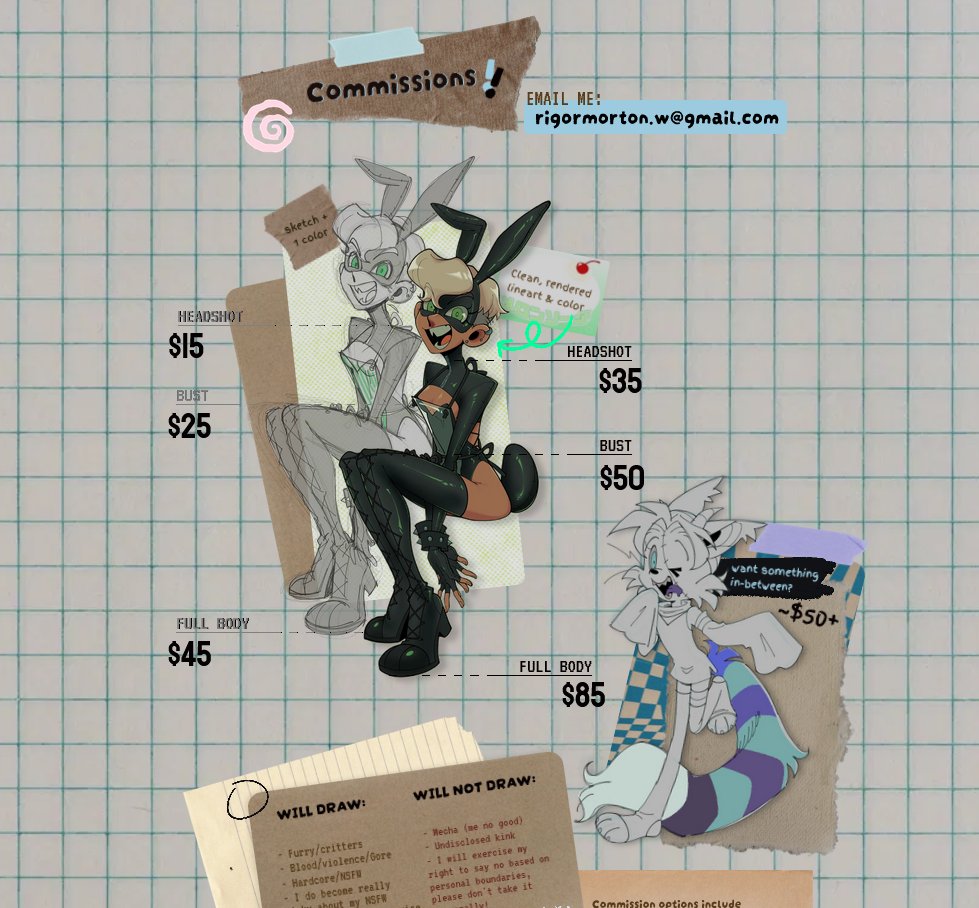 putrecabra's tweet photo. hi all! i made a commissions page over at https://t.co/H7x9RHJpEc !! its still a bit of a WIP (not optimized for mobile) but i wanted to share ^^ https://t.co/Kdr5JJquk8