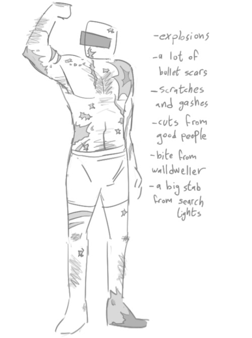 Nacora_Najita's tweet photo. something from tumblr to show his scars if i ever decide to draw them
#pressureexpendable https://t.co/lfrjNh5gVU