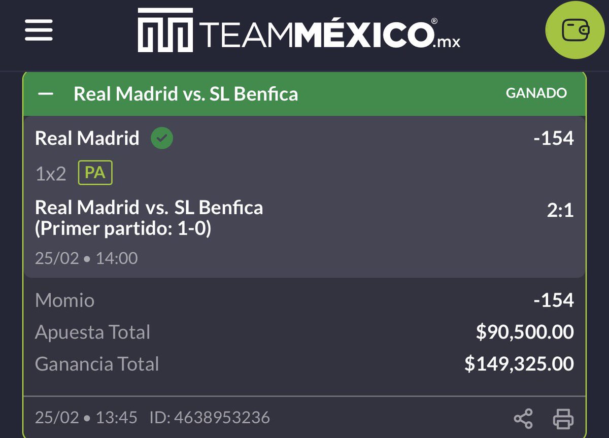 250 RT’s y subo el paso 3 y último del reto $1,600 a $10,000 hoy mismo🪜

Paso 1️⃣ Atalanta ✅
Paso 2️⃣ Real Madrid ✅

HOY INICIAMOS Y HOY GANAREMOS ESTE RETO ¿LISTOS? 🍿🧑🏻‍🍳

Llevo 12 retos ganados este mes y voy por otro 💣  Activen Notis 🏕️