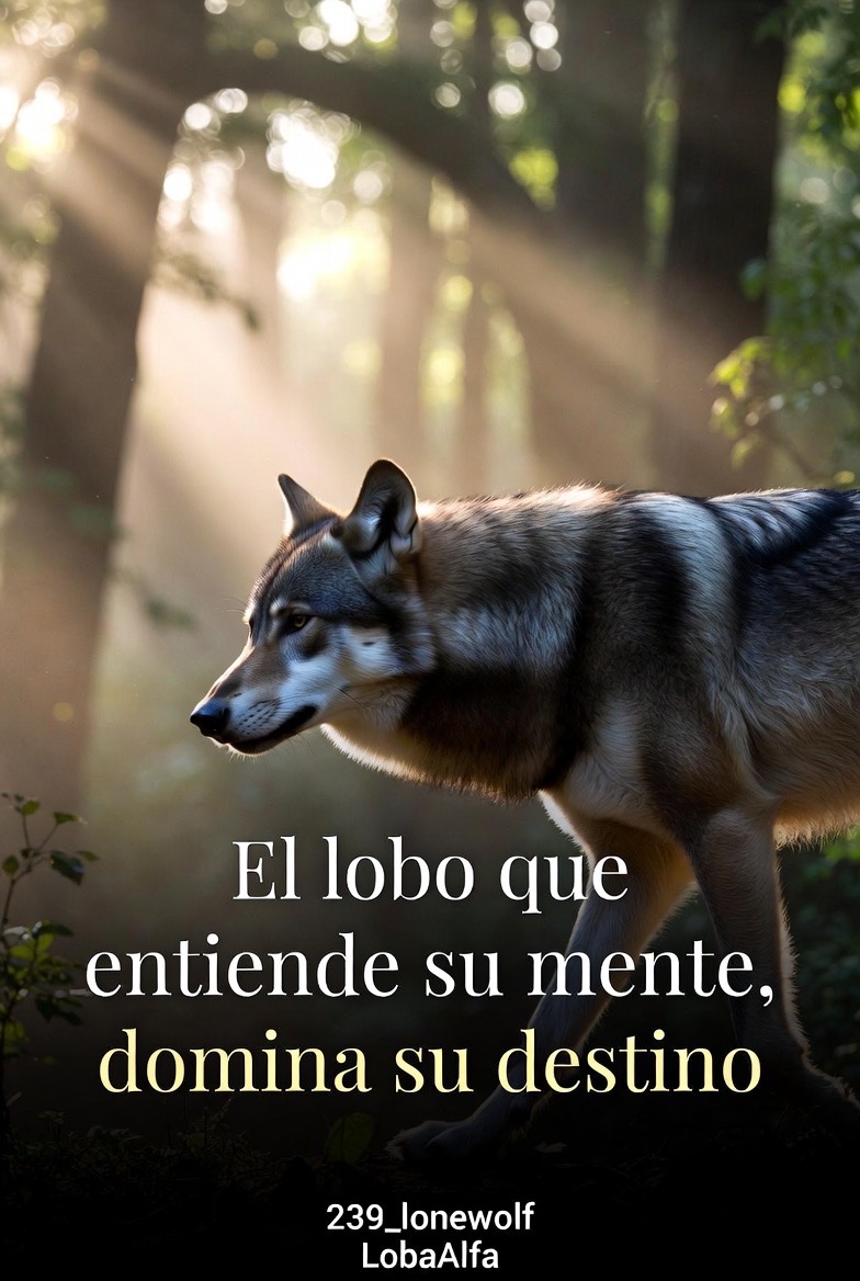 El lobo que se conoce a sí mismo nunca se pierde. 🌌🐺

Muchos buscan respuestas fuera de sí mismos: consejos, aprobación, atajos.
El lobo sabe que el verdadero poder viene de comprender su propia mente y emociones.

Cada momento de reflexión, cada instante de honestidad consigo