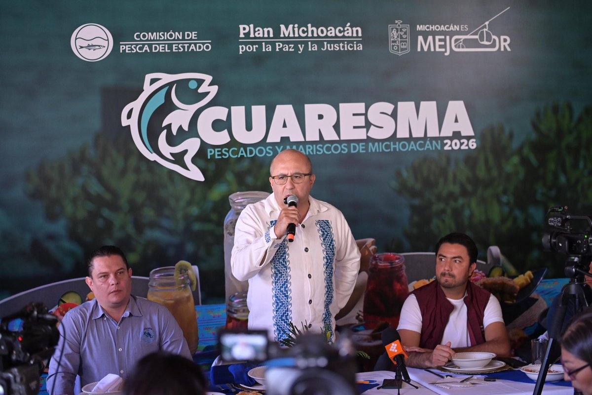 COMPESCA_'s tweet photo. 🐟✨ Arranca el Programa #Cuaresma2026 de #Compesca
Pescado y marisco de excelente calidad 🦐 a bajo costo para las familias michoacanas.
✅ 125 granjas participan
✅ Puntos en Uruapan y Gabriel Zamora
✅ Venta en Morelia jueves y viernes + punto móvil.
#MichoacánEsMejor https://t.co/mGxBOcBeBe