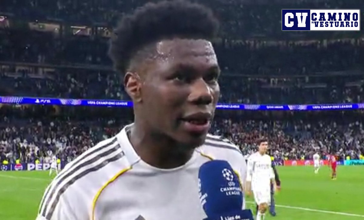 #Voces | Aurélien Tchouaméni - Real Madrid 2-1 Benfica: “Al final hemos ganado este partido y eso es lo más importante. Muy contento por ayudar al equipo. ¿Otro gol de Vinicíus Júnir? Ese es nuestro Vinícius. ¿Manchester City en octavos? Nos tenemos que focalizar en nosotros”