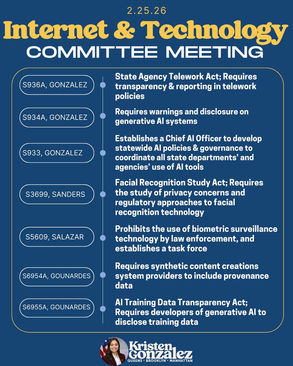 NY State Senator Kristen Gonzalez tweet media