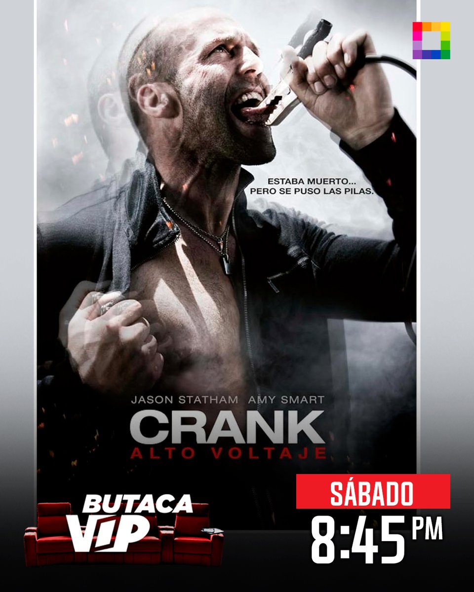 willaxtv's tweet photo. #ButacaVip | Este sábado, a las 8:45 pm, su vida corre peligro tras ser envenenado con una sustancia china, pero no se detendrá hasta cobrar venganza, con Jason Statham en 'Crank'.
¡Disfruta de las mejores películas de acción 🍿, solo por Willax Televisión! https://t.co/WUUVu9Z0H8