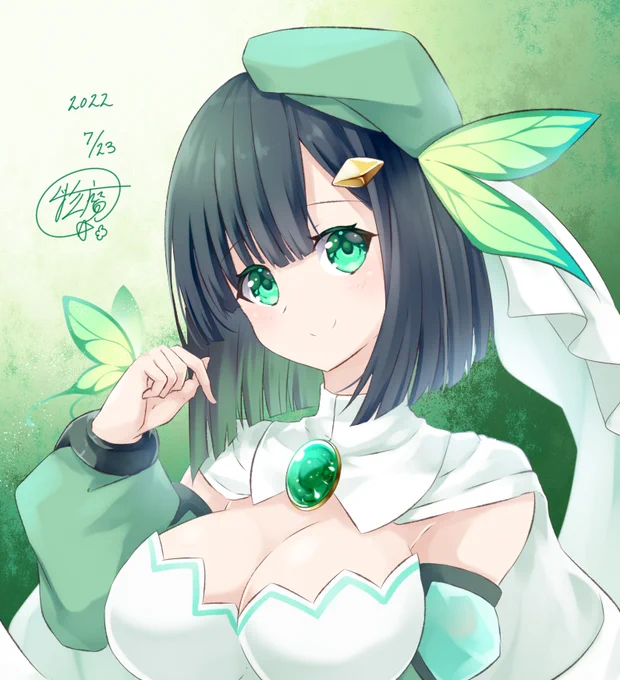 本日のお題が「#ベレー帽」なので 二次・一次でもわりと描いてた。