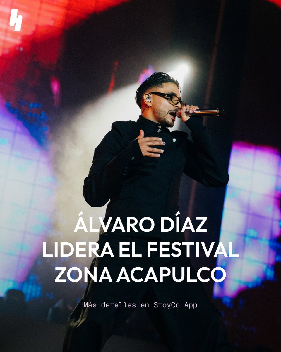 _stoyco's tweet photo. Álvaro Díaz lidera el Festival Zona Acapulco 2026 🔥

📍 4 de abril
📍 Jardines de la Arena GNP Seguros

Si vas a estar ahí, hazlo bien:
Únete a la comunidad oficial de Álvaro en la app de StoyCo para acceder a información y dinámicas exclusivas.

Los favoritos ya están dentro. https://t.co/5Dc6Z7ogzu