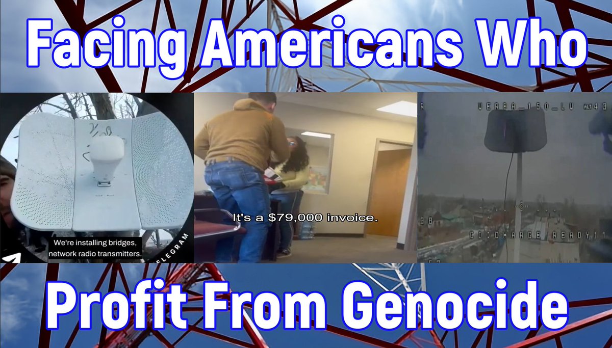 Friends of Ukraine, I am publishing a series of videos documenting my efforts to hold accountable those Americans who illegally profit, or attempt to profit, from Russian genocide. Below, I confront an Ohio distributor of Ubiquiti products, in person. Link in reply.