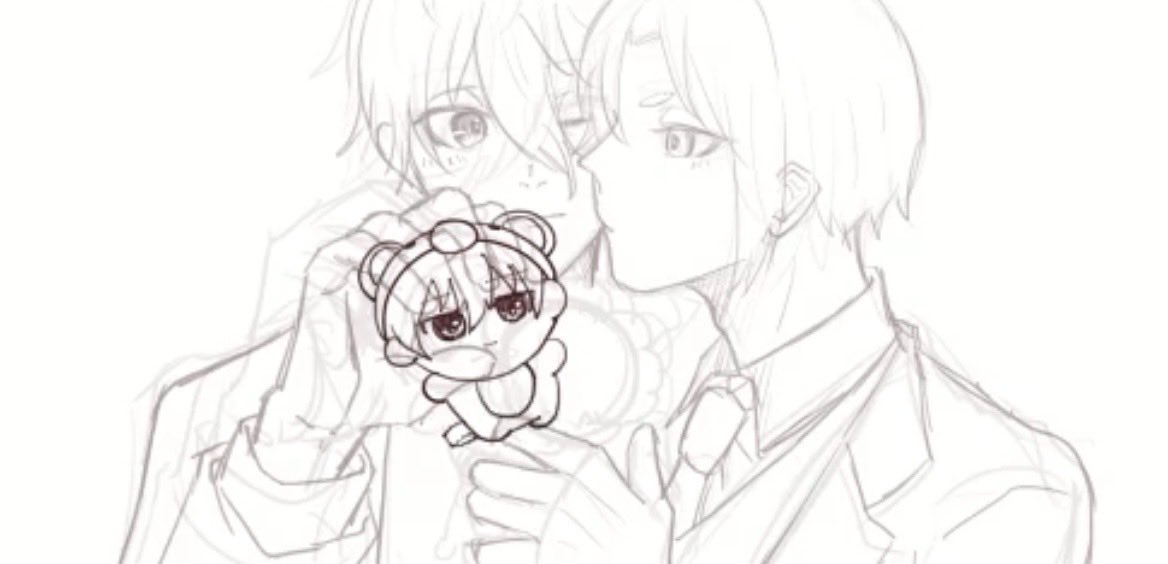 後で消すけどタイムラプス撮ってて途中で出てきたこのngぬい見てかわいい(顔の半分以上消えたやつ