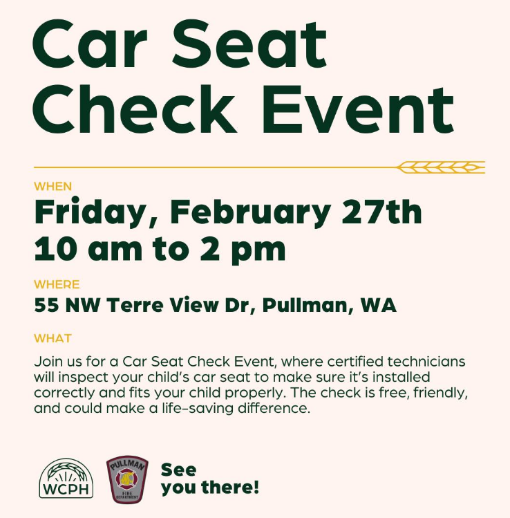 PullmanPolice's tweet photo. Pullman PD car seat technicians are proud to be participating in this event, helping to ensure the safety of your precious cargo! We'll see you there.
#PullmanProud https://t.co/BOLcBIwDKR