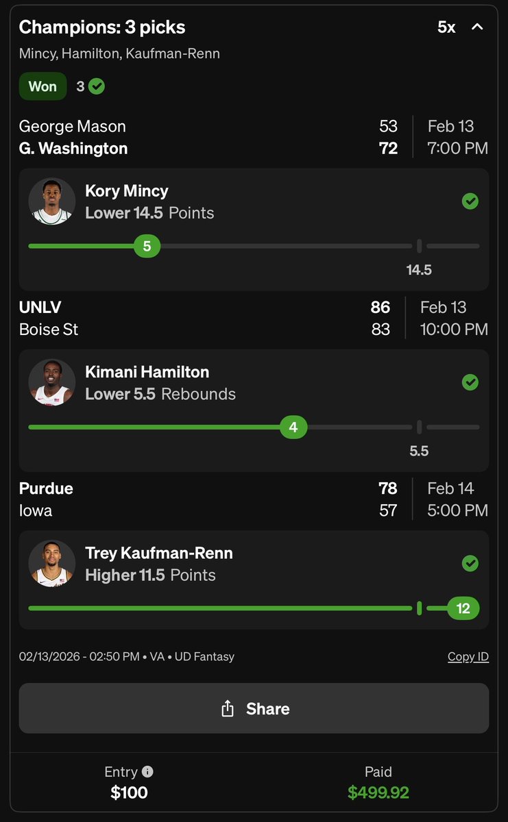 GreenPeaBets's tweet photo. We cash out on Underdog as well! 
Come join us and see what we're all about, link in bio.

#PrizePicks #PrizePicksPicks #UnderdogFantasy
#UnderdogPicks #BettingTwitter #SportsBetting #GamblingX #PropBets #DFS https://t.co/qyfDMUAM7m