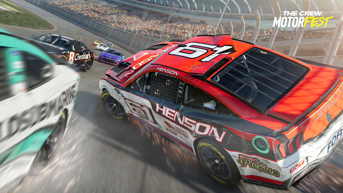 TheCrewGame's tweet photo. Pit stops. Crashes. Wheel-to-wheel racing.

Live every moment of NASCAR in #TheCrewMotorfest on March 4 🗓️ https://t.co/XUFQ6CuE23