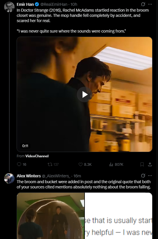 _AlexWinters_'s tweet photo. Corrected a "movie discussion" twitter account and they only went and blocked me lmao
All they had to do was correct themselves/delete the post ¯\_(ツ)_/¯ https://t.co/hNhxS481q0