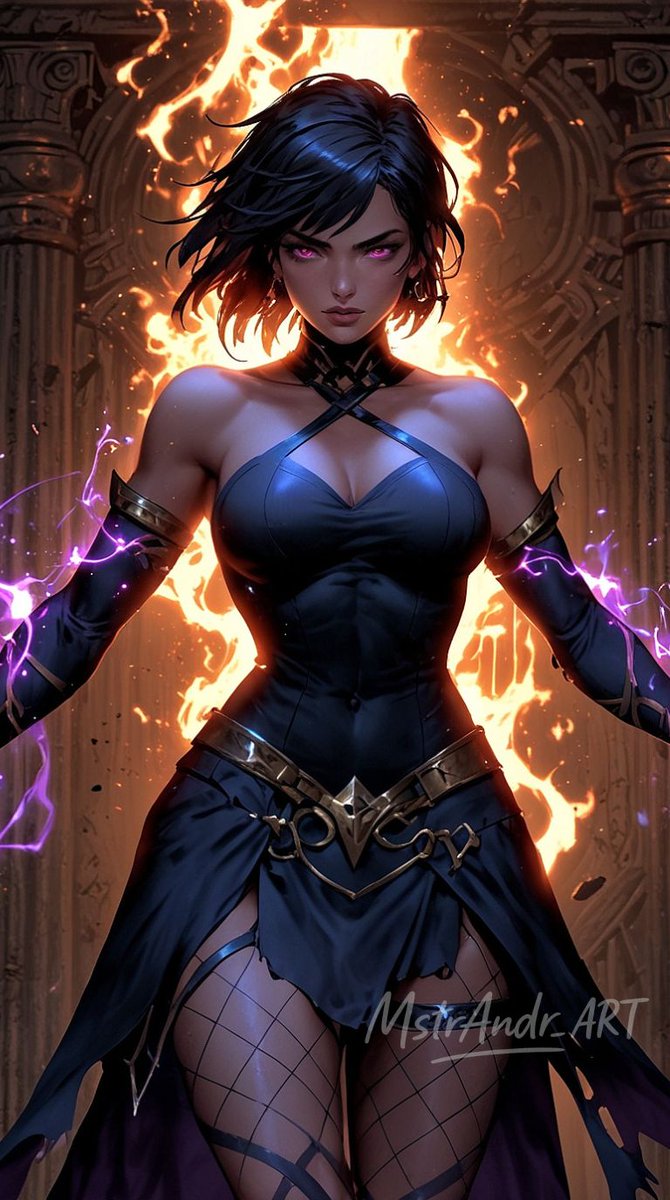 MstrAndr_ART's tweet photo. Pyrebound Empress of the Rift.
#spellfire #aiart #anime #MstrAndr_ART https://t.co/esWzQcj5Zr