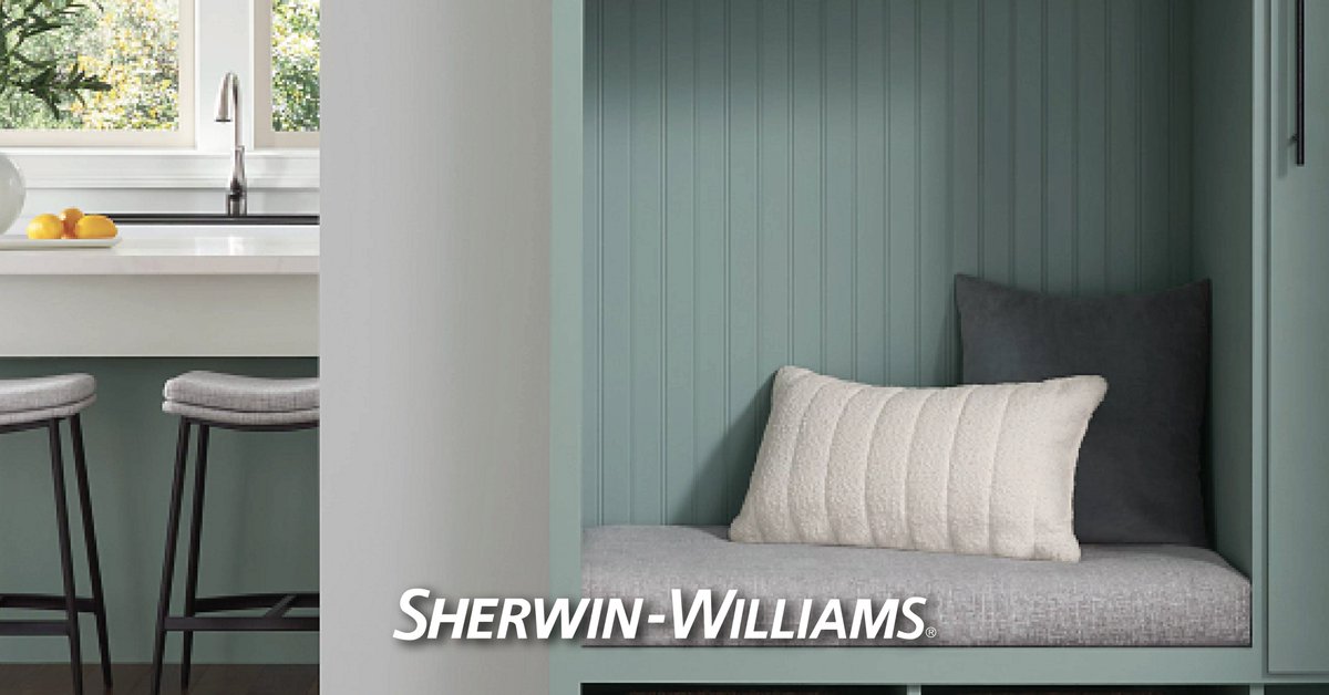 SherwinCA's tweet photo. Una combinación limpia y funcional ✨ con colores que crean #ambientes #modernos y #duraderos. https://t.co/kcYMQBnIPD