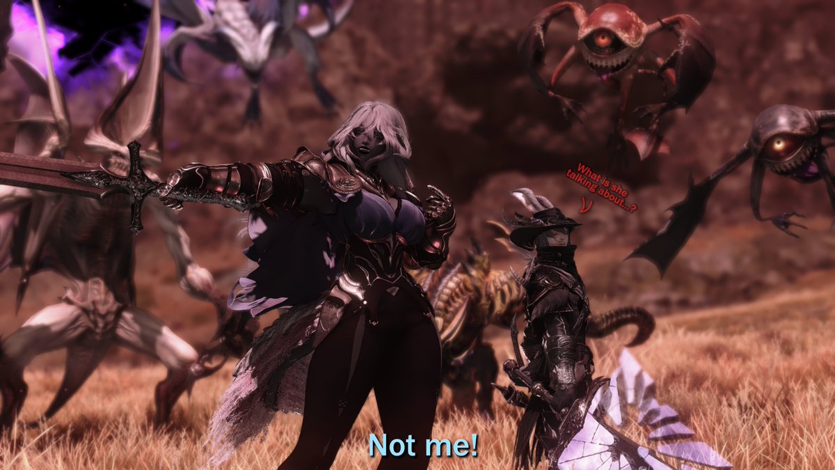 x_spicedtea_x's tweet photo. Perhaps Arke and Lohan can be Eorzea's most unusual friends!

Had a lot of fun making something silly in honour of @tonaldread and I's perfectly synced raid tanking! (context in replies)

#GPOSERS | #au_ra | #viera https://t.co/tiKmPkX342