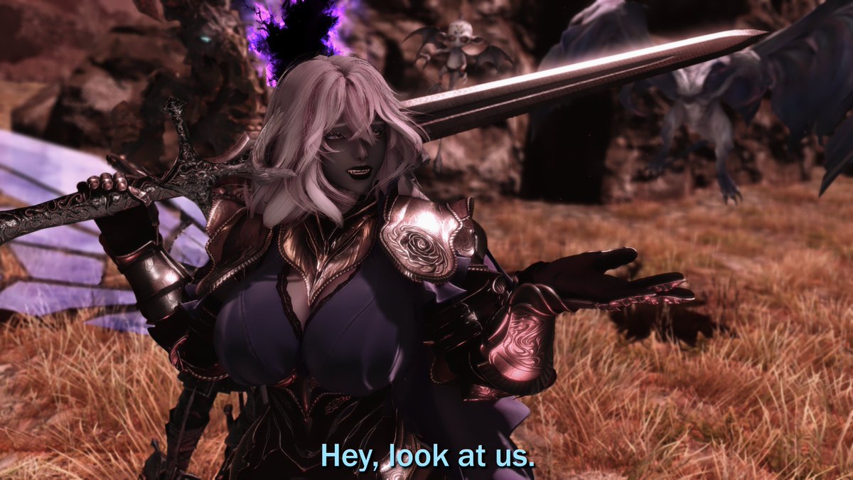 x_spicedtea_x's tweet photo. Perhaps Arke and Lohan can be Eorzea's most unusual friends!

Had a lot of fun making something silly in honour of @tonaldread and I's perfectly synced raid tanking! (context in replies)

#GPOSERS | #au_ra | #viera https://t.co/tiKmPkX342