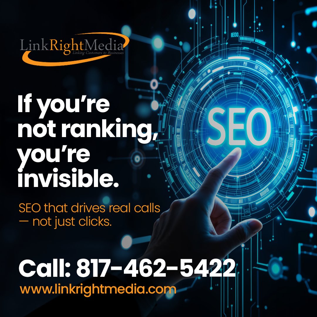 LinkRightMedia's tweet photo. If your customers are searching for your services and you’re not showing up, you’re leaving leads on the table. Link Right Media’s SEO services help your business earn more visibility in search results with a strategy built around what people are actually looking for. https://t.co/OZlChVnOlt