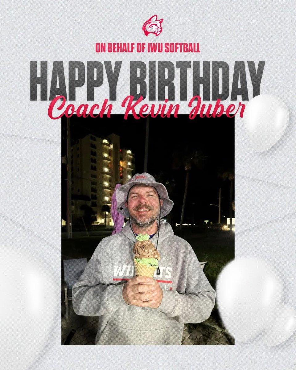 IndWesSoftball's tweet photo. 🧁Join us in wishing Coach Kevin Juber a happy birthday! 🎉 https://t.co/gHcfHXgRqZ
