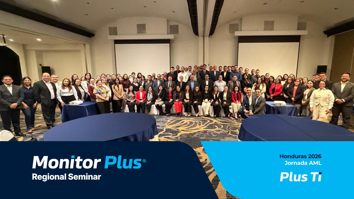 MonitorplusTi's tweet photo. Así compartimos nuestra Jornada AML y Prevención de Fraude en el Monitor Plus Regional Seminar de Honduras.

Gracias a todos los participantes por sumarse y compartir su experiencia. 
 #MonitorPlus #PrevenciónDeFraude #FraudeFinanciero #PlusTI #CrimenFinanciero #AML https://t.co/LumRStafyb