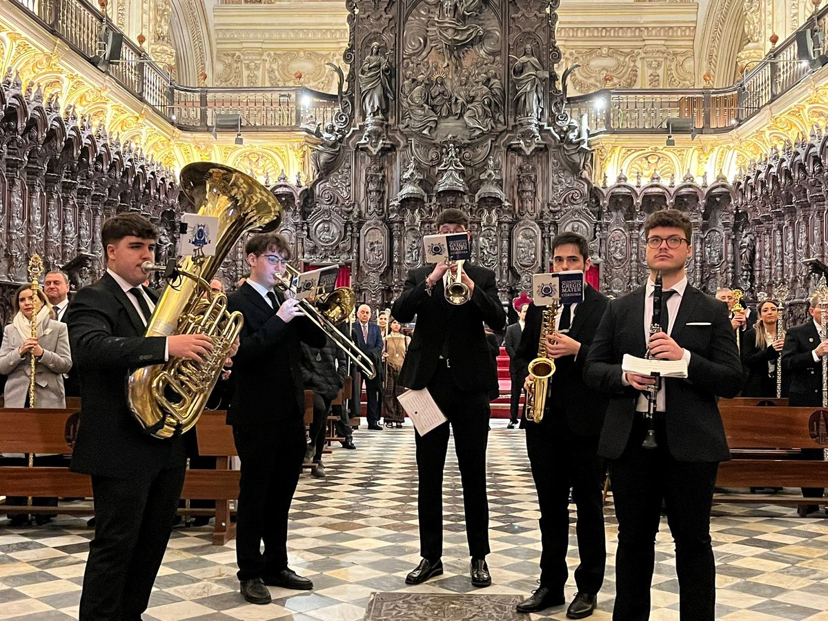 Desde el Quinteto Gregis Mater expresamos nuestro sincero agradecimiento a la querida Hermandad del Císter por confiar en nosotros para acompañar a Nuestro Padre Jesús de la Sangre en el Solemne Vía Crucis de la Agrupación de Cofradías de Córdoba 2026