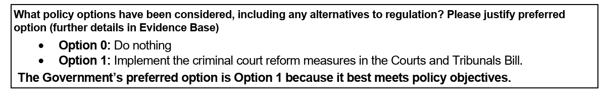 nmdacosta's tweet photo. A mockery of an impact assessment for loss of right to trial by jury. https://t.co/0mUHB8mfQ1