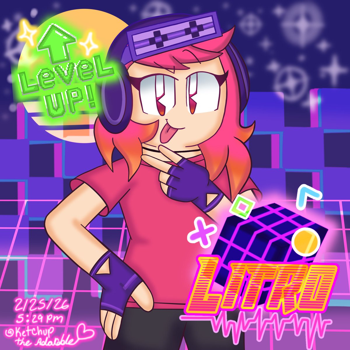 Litro the gamer girl

#ocart #originalcharacterart #DRS