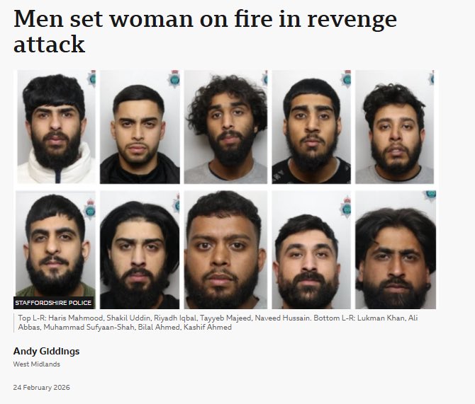 🚨🇬🇧 Meanwhile yesterday in England

Legacy media describe them as the gang of 10 English Men.