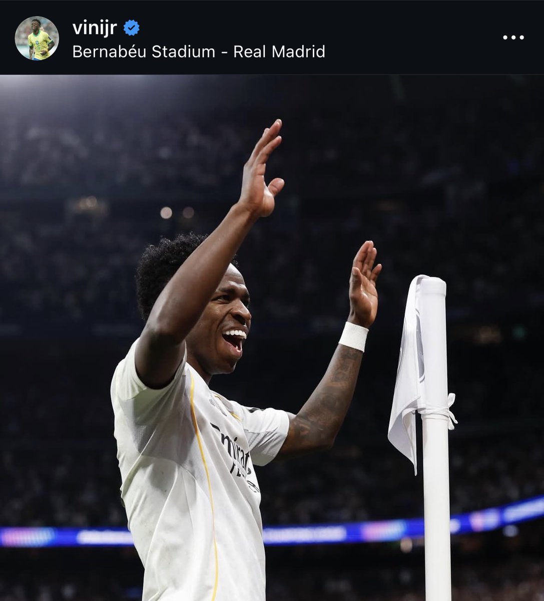 MadridXtra's tweet photo. 🚨 Vini Jr. on IG: “The dance continues.” https://t.co/ZGLHX8QWUD