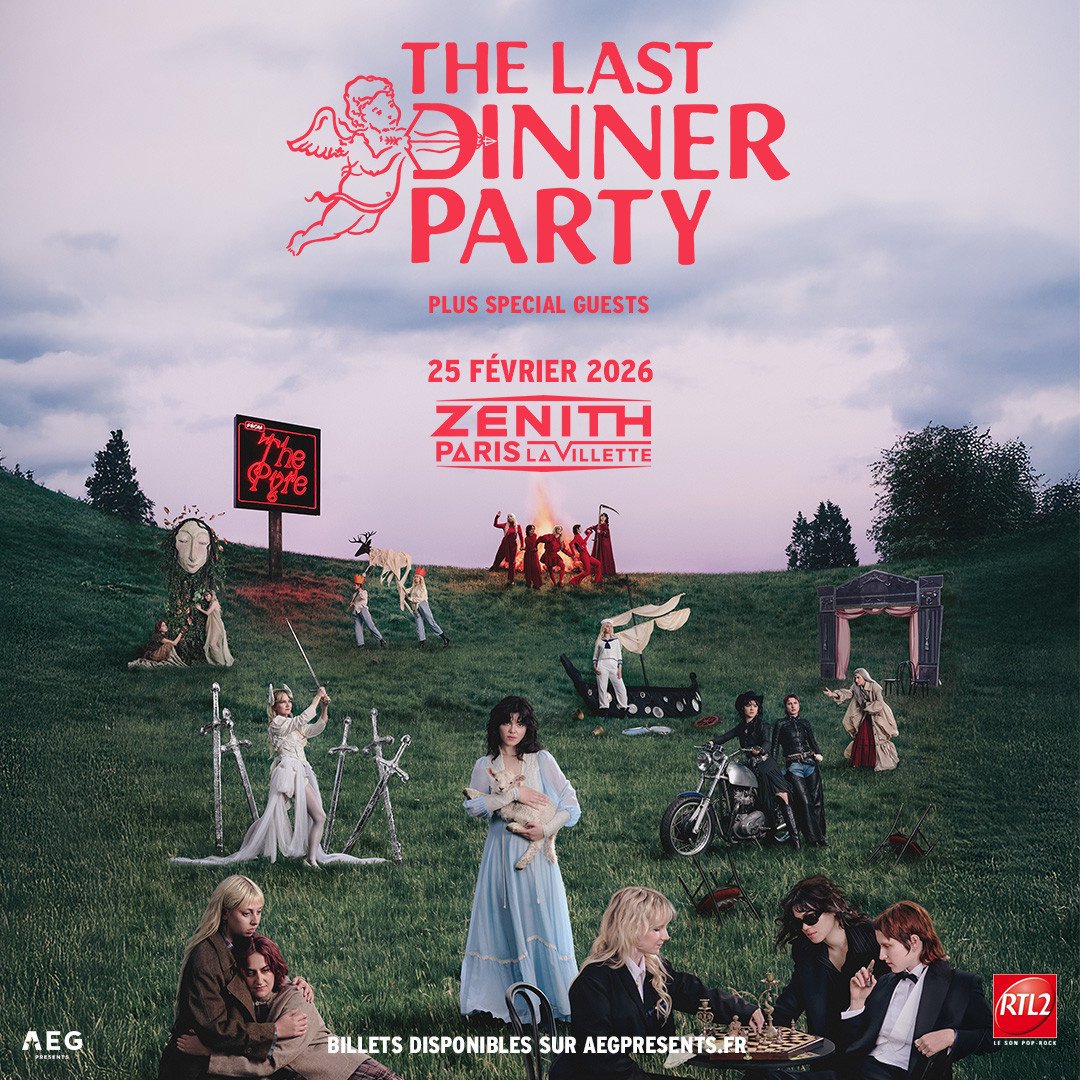 enaigrom's tweet photo. 🔹️ The Last Dinner Party - From The Pyre Tour @ Zénith de Paris • 25.02.2026 🐑 https://t.co/V0hIERzRTw