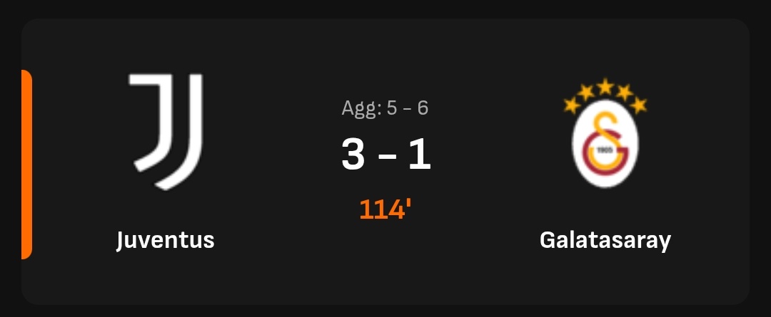 Aswear Galatasaray is a very useless team for allowing juventus to hold their neck this long. How can you have 5 goals at home and be so lazy to sealed the game away. 

Btw kudos to our boy V. Osimhen for always coming to their rescue.