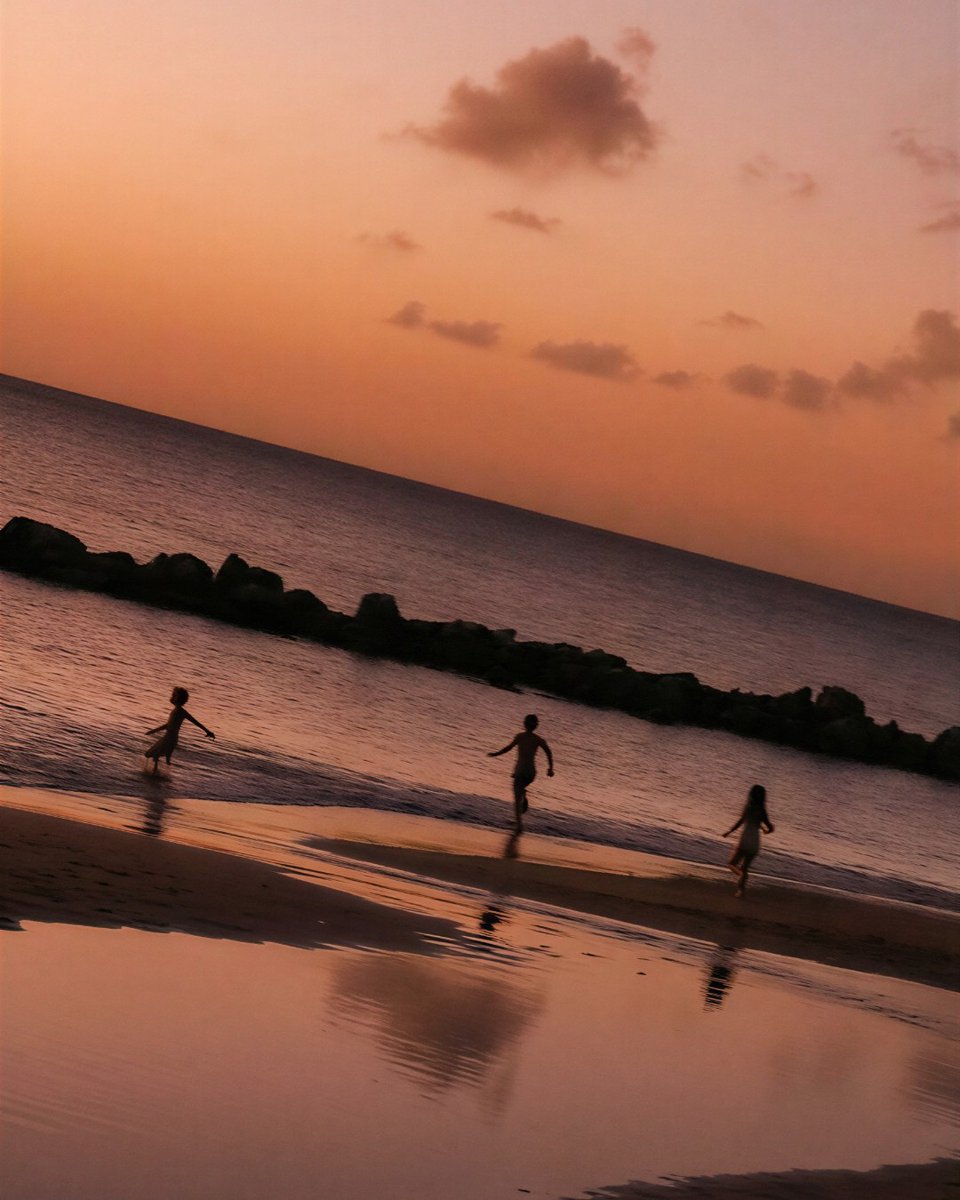 FSNevis's tweet image. When the sun begins to melt into the sea, Nevis glows. #FSNevis