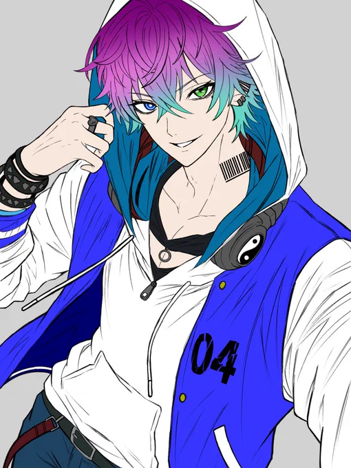 最近はベースカラー塗って 満足しがち(;'ω'∩) ちゃんと完成まで描きたいね