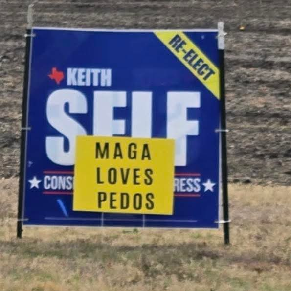 LanceASchart's tweet photo. @Aaron4fl6 @mark_newgent @RepKeithSelf @RepFine Not a peep from Texas MAGA Mouthpiece and "Number 3" Trump Bootlicker Congressman KEITH SELF @RepKeithSelf BECAUSE #MAGAlovesPedos!
#TX03 deserves better representation than @SelfForCongress. https://t.co/IAkj4nLM9o