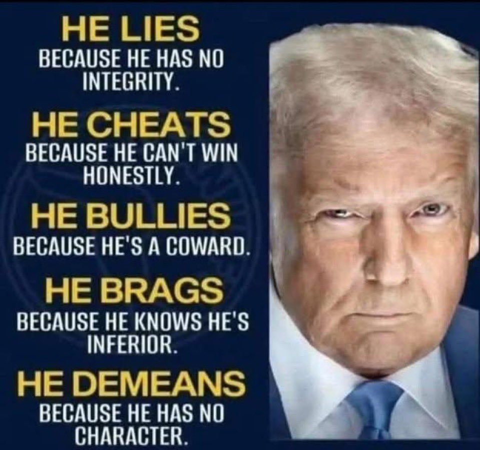 <a href="/JamesTate121/">James Tate</a> If only Republicans had policies for Middle Class families, they would not need to:
~ Cheat
~ Lie
~ Suppress the vote
~ SAVE Trump Act
~ Eliminate poll locations &amp; drop boxes
~ Gerrymander Districts
~ Roll purge
~ Intimidate voters to win!