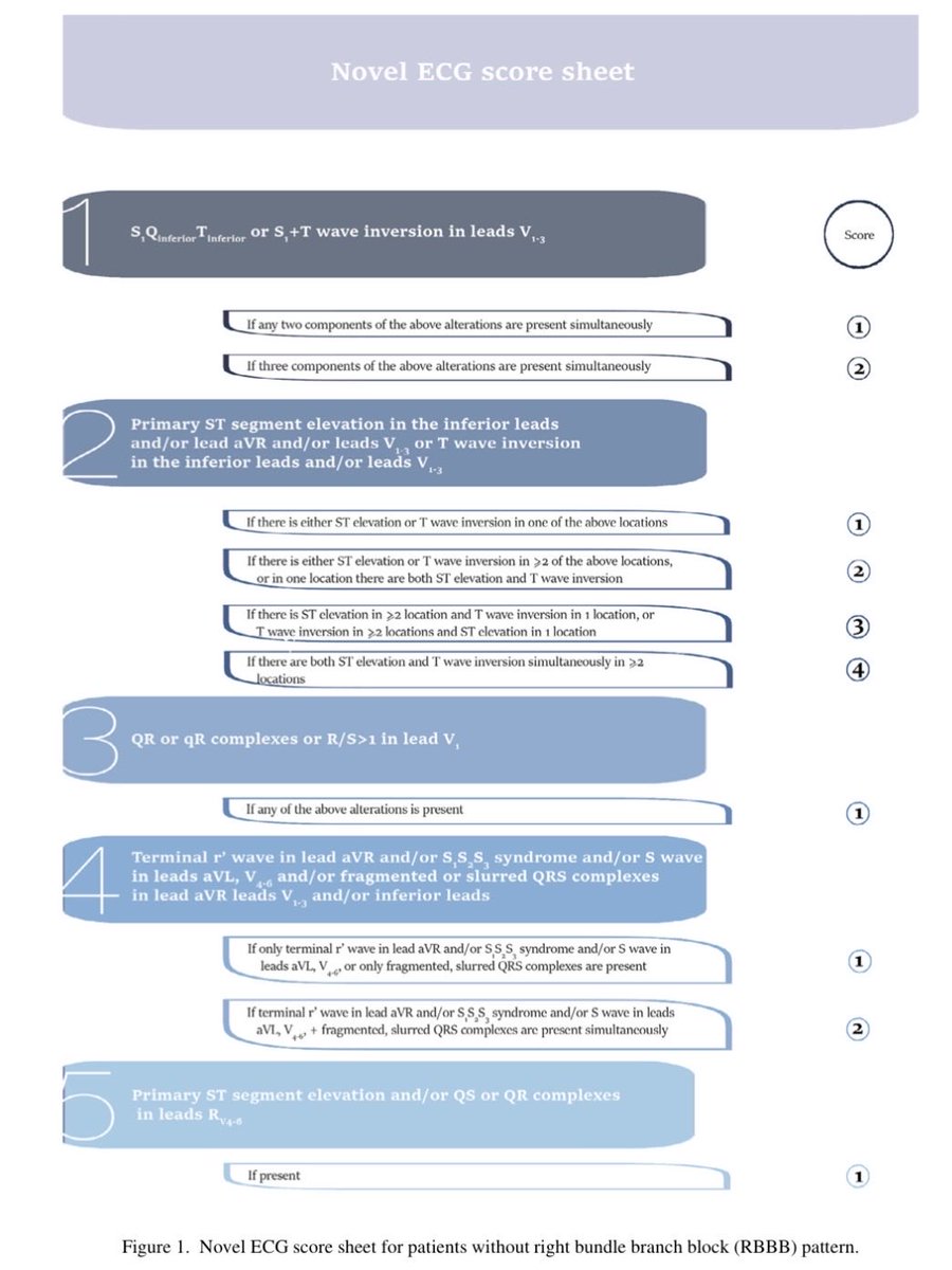 肺塞栓の心電図（重症度評価）は本当難しいので，論文でもいろんな意見