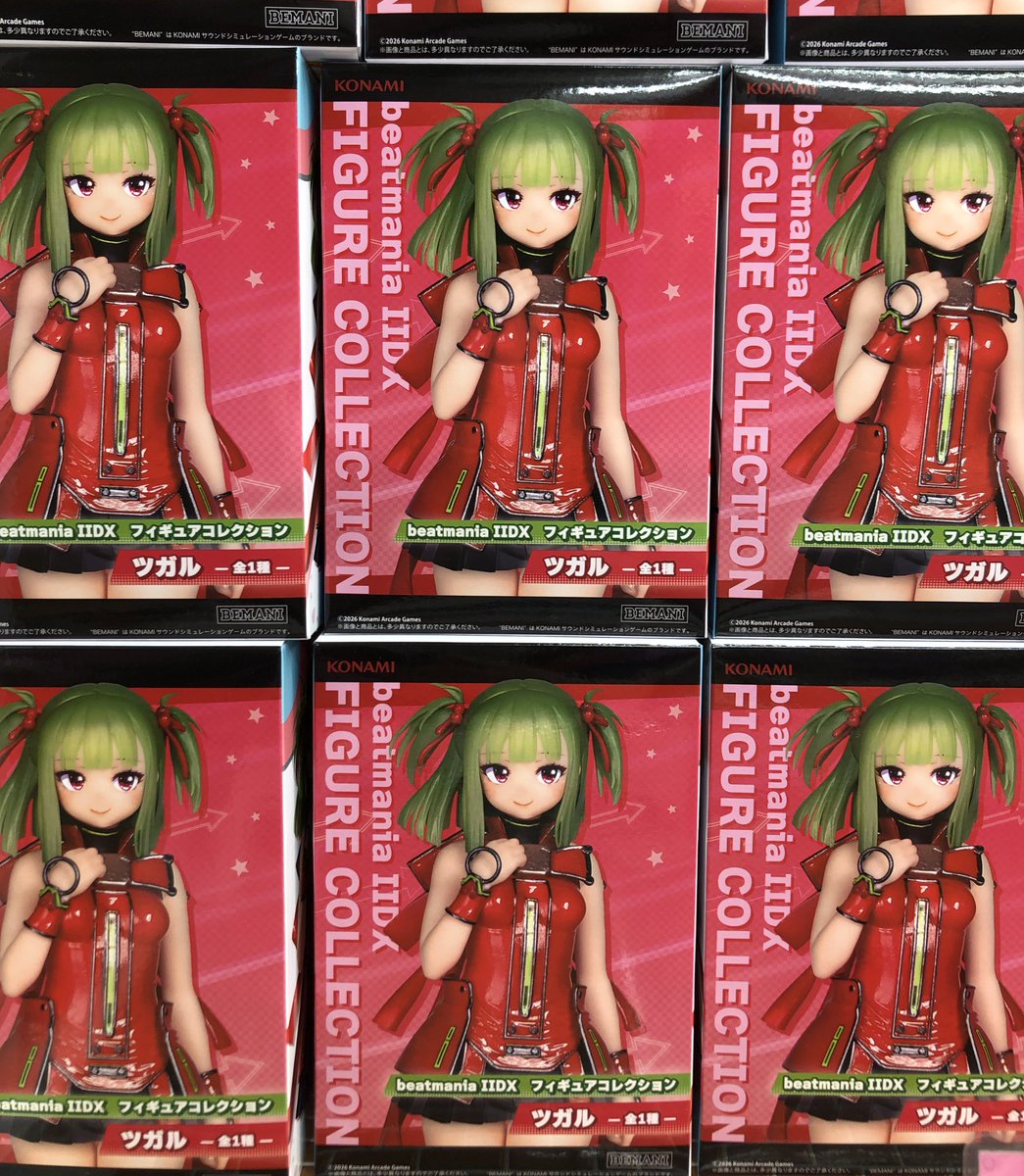 beatmania IIDX フィギュア ツガル 9個セット 新景品🌟】 【beatmania IIDX フィギュアコレクション ツガル