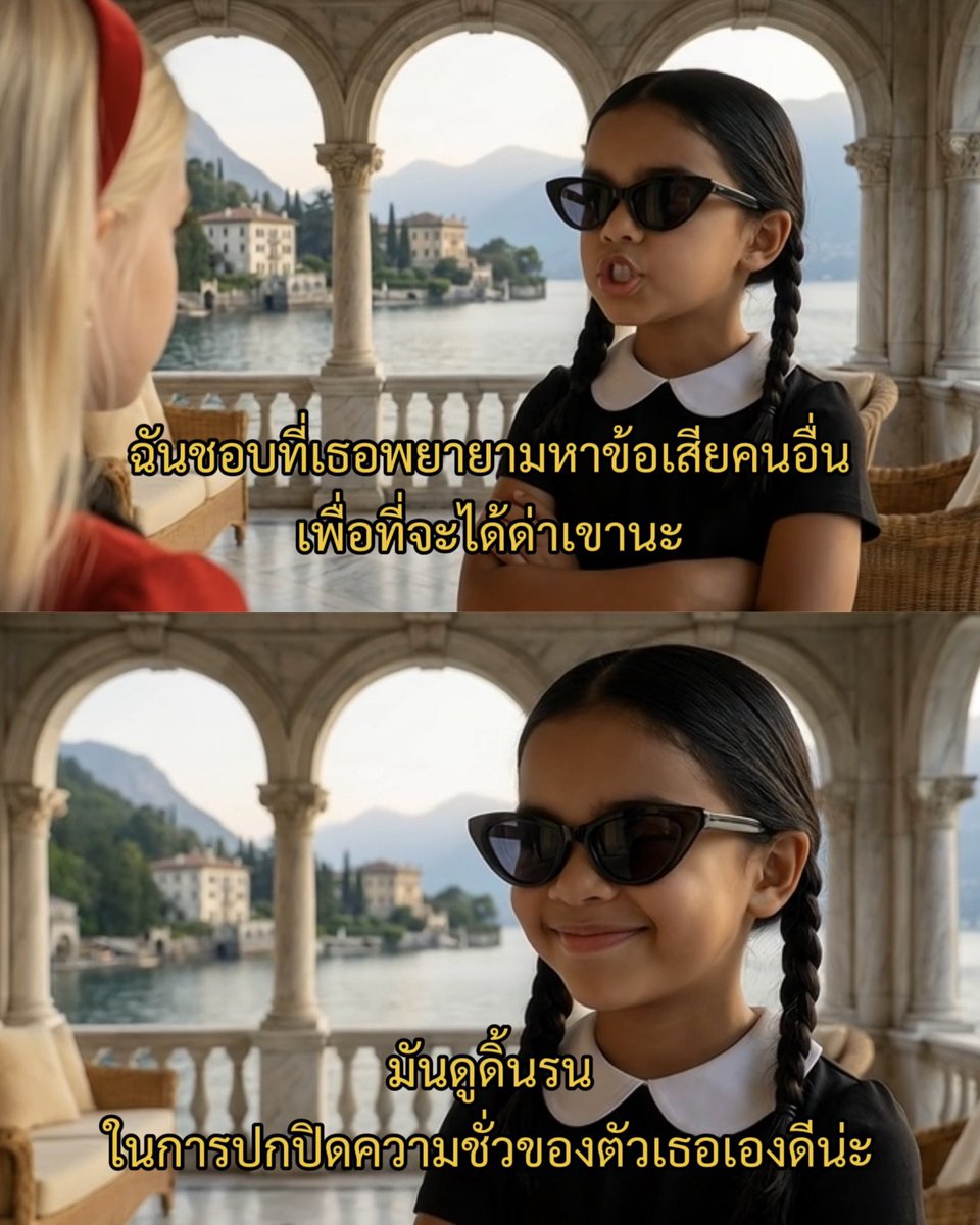 พยายามหาข้อเสียคนอื่นต่อไปนะ
เพราะมันอาจจะช่วยเธอได้บ้าง
ไม่มาก ก็น้อย