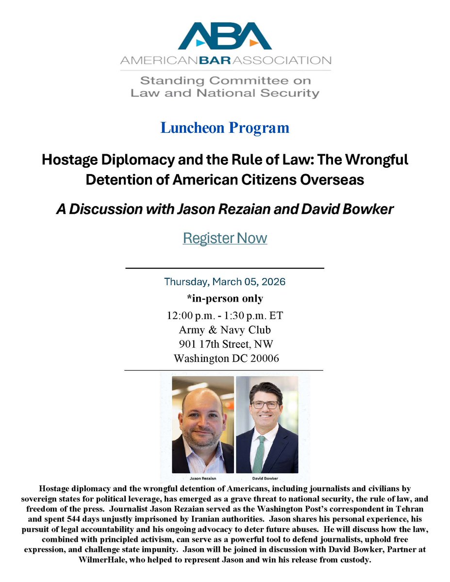 ABA Law & National Security tweet media