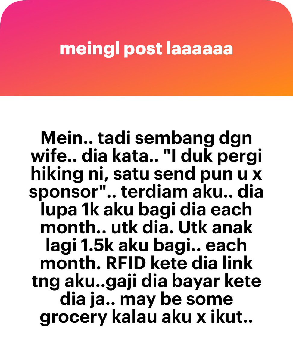 Bab tak bersyukur boleh bagi depa bang