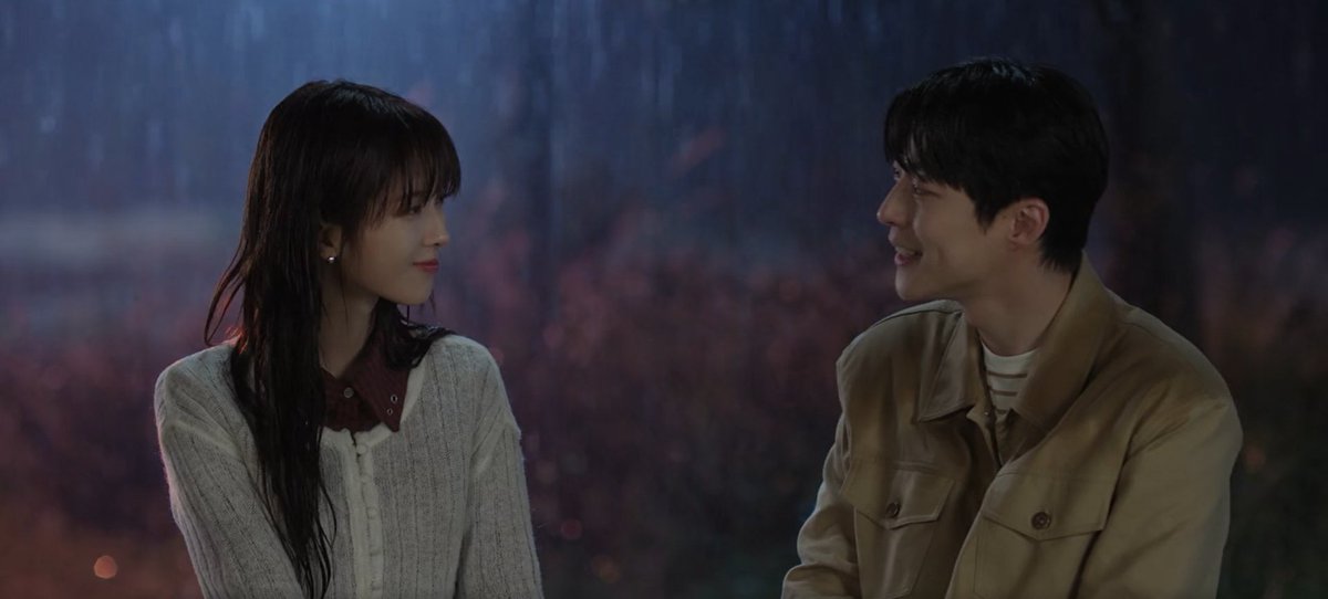 '' i don't mind being in the rain with you i may not be able to be your umbrella but i can at least stay by your side until that rain cloud over you goes away .. i'm on your side too ''  #OurUniverse #OurUniverseEp7