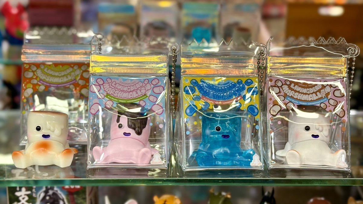 リビングデッドマシュマロ　2体セット　スタジオソータコラボ　蓄光・ソーダカラー 5階売場に新入荷🎵 #スタジオソータ 「LIVING DEAD MARSHMALLOW