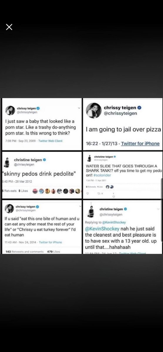 The internet is forever,  Chrissy.  

Your day is coming.