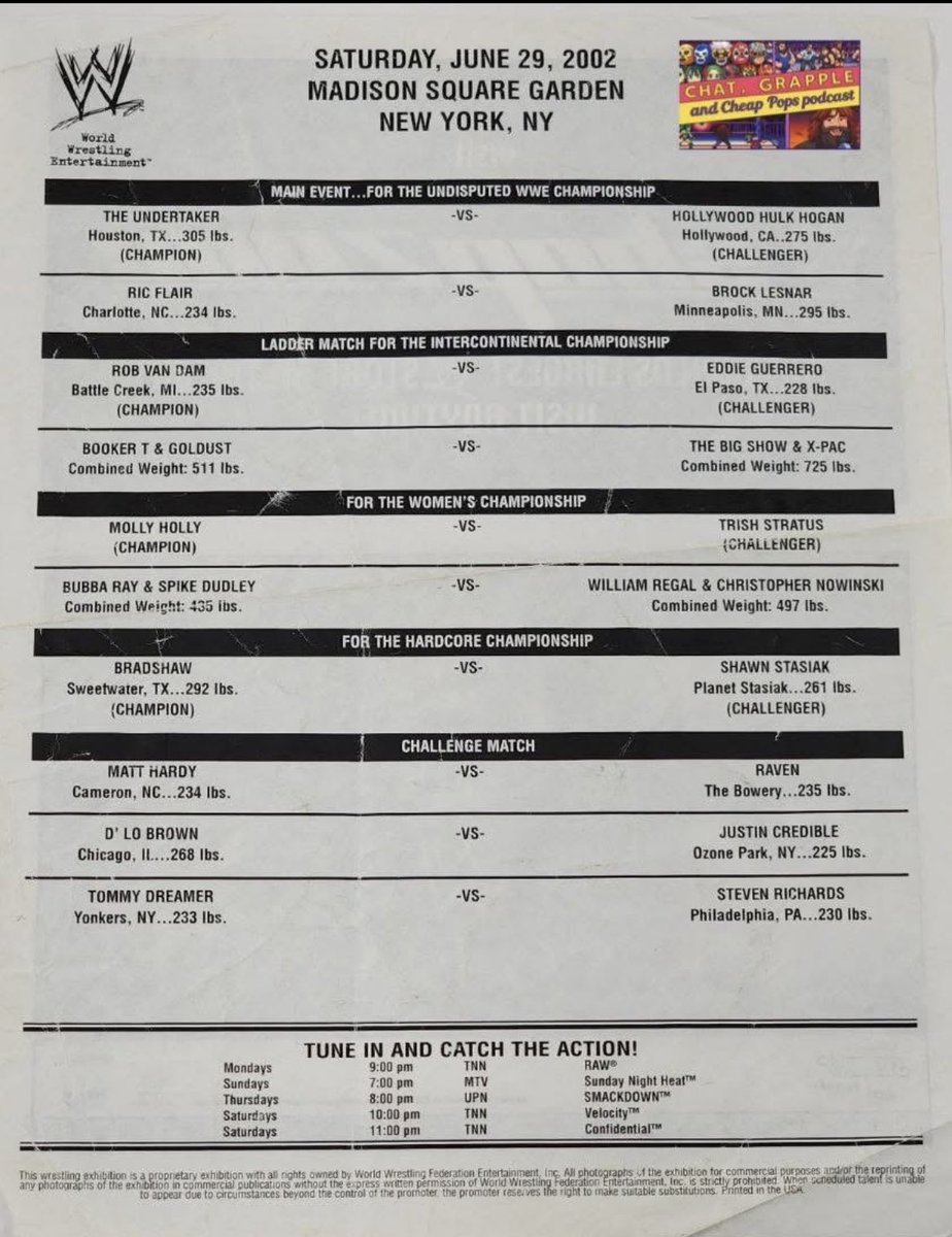 PJPOLACO's tweet photo. Look at that card!!! Blessed to have been part of it. That main event was off the charts &amp; it was the @TheGarden which makes it even more special. Good times. https://t.co/ljQq6FKNY5
